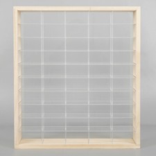 Wood 1:64 Toy Car Wall Shelf Hot wheels Matchbox Compatible Acrylic Display Case