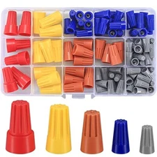 102 Pcs Wire Connectors Electric Wire Caps Assortment Nuts Connectors