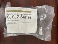 3M Scott Twin Filter Cartridges For 742 C, S, Z Series 2 Pack Niosh P/N 7422-SC1