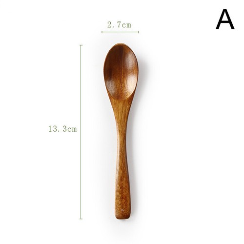 Wooden Spoon Honey Teaspoon Seasoning Coffee Tea Spoons Kitchen Tableware ToolX1 - Picture 20 of 33
