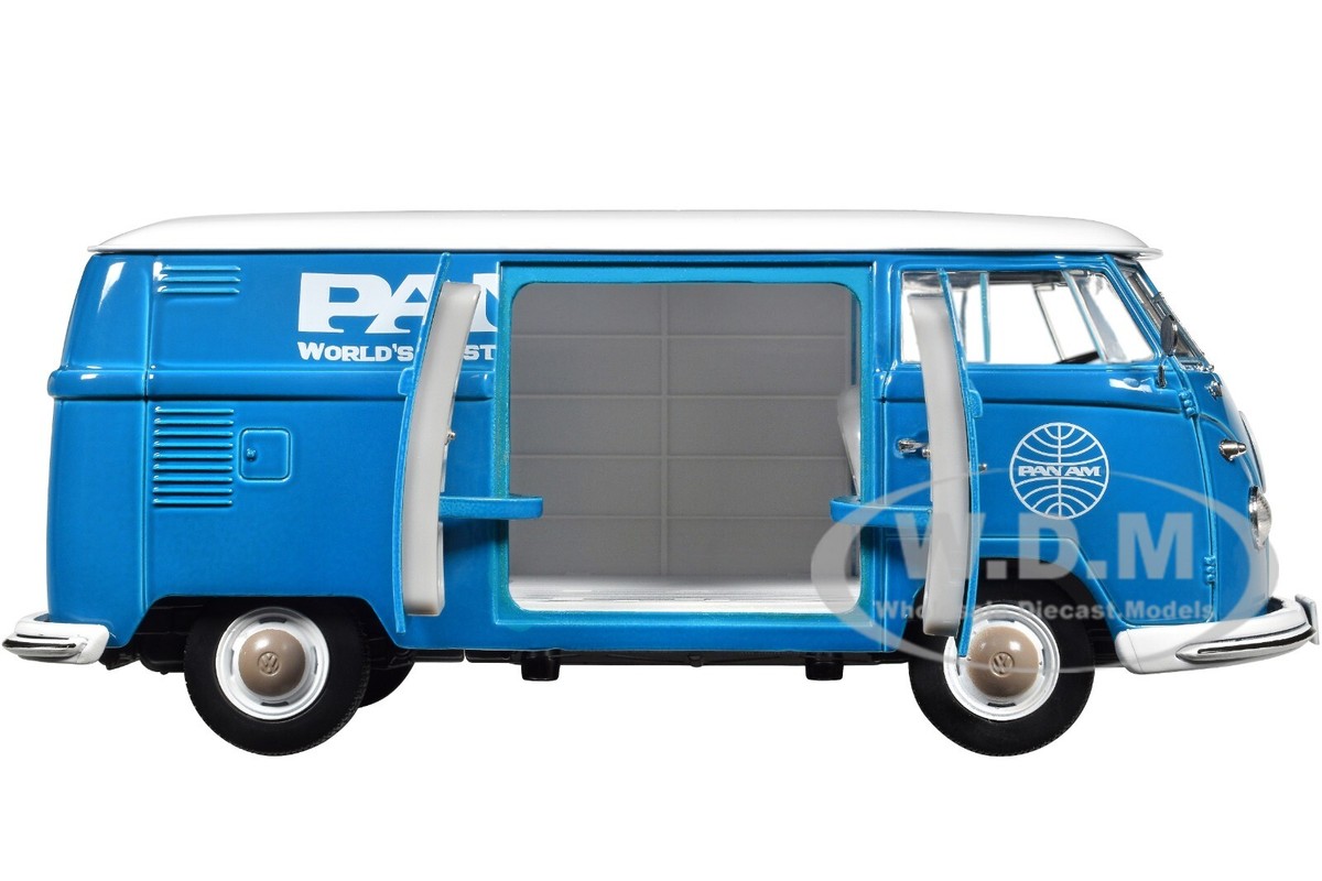 M2 mijo 1960 VW Delivery Van 2台セット 1960 Volkswagen Delivery Van Blue Metallic w/White Top 