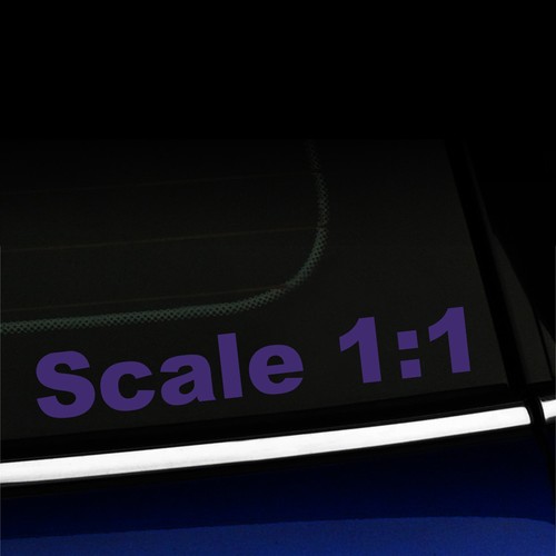 Scale 1:1 - Funny Sticker Decal for MINI Cooper Smart Fiat - You choose color! - Picture 24 of 26