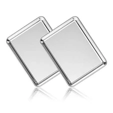 2 Pack 12 Inch Stainless Steel Baking Sheets Metal Cookie Baking Pan Oven Tray