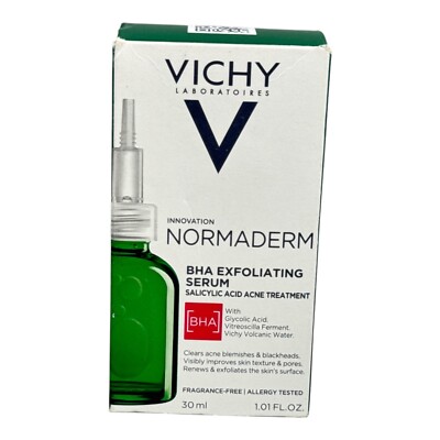 Vichy Normaderm BHA Exfoliating Serum Salicylic Acid Acne Treatment F-F 1.01oz.