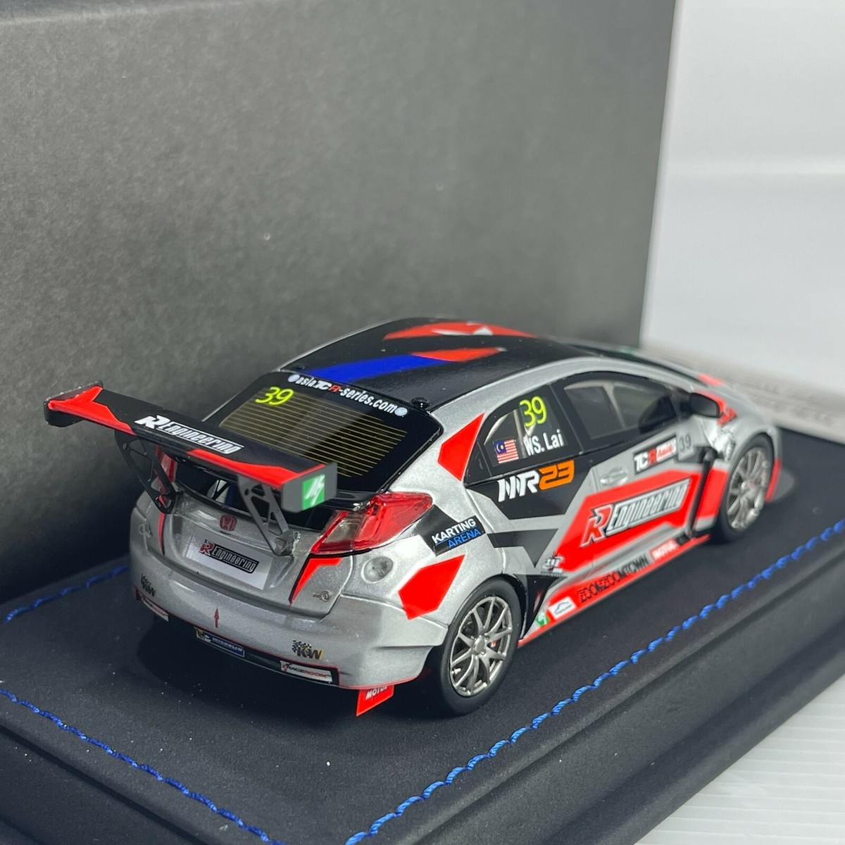 1/43 ホンダ　シビック　TRC RACE CAR ミニカー　FK2 タイプR 1/43 Peako TRC Asia Series Honda Civic FK2 Race Car TCR R