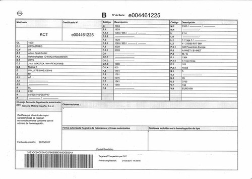 42566561 headlamp rh 283380 for OPEL MOKKA X 120 ANIVERSARIO START STOP 2018 - Picture 12 of 21