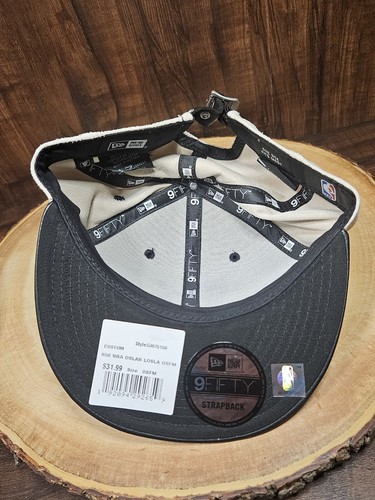 Los Angeles Lakers New Era 9Fifty Leather Buckle Strapback Adjustable Hat Cap - Picture 11 of 16