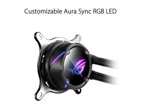 ASUS ROG Strix LC II 240 ARGB All-in-one AIO Liquid CPU Cooler 240mm Radiator, I - Zdjęcie 4 z 5