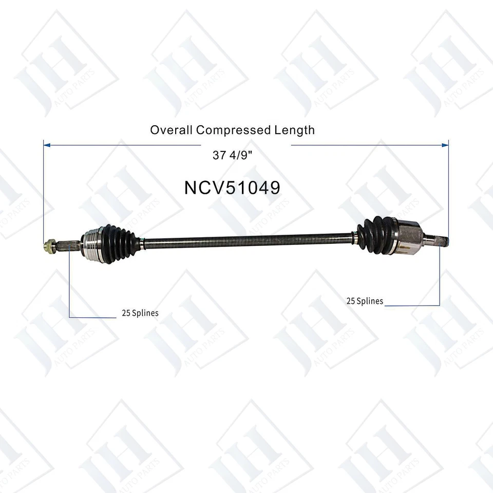 Eje CV conductor delantero izquierdo original para Plymouth Laser Talon Summit 1990-94 tracción delantera Foto 2 de 4