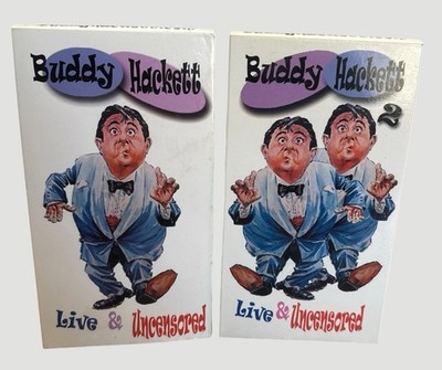 Buddy Hackett Live & Uncensored 1 & 2 From Atlantic City 1983, 1985 VHS 2 Hours