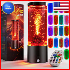 Aonesy 17 Colors Changing Volcano Lamp Remote Relaxing Sensory Lamps For