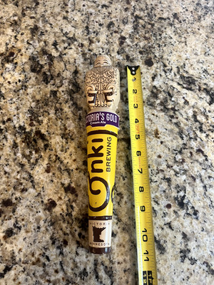 Enki Brewing Victoria Gold Buddha 10'' Tap Handle.