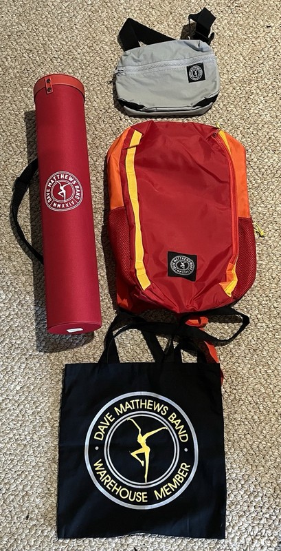 Dave Matthews Band Warehouse Member Bag Lot Backpack Tote Poster Tube