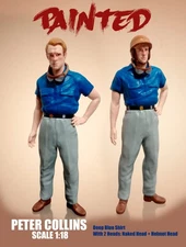PETER COLLINS PAINTED 2 Heads. EXOTO, CMC, TECNOMODEL, MINICHAMPS, SPARK 1:18