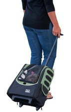 Pet Gear I-GO2 Roller Backpack, Travel Carrier, Car Seat for Cats/Dogs, Mesh ...