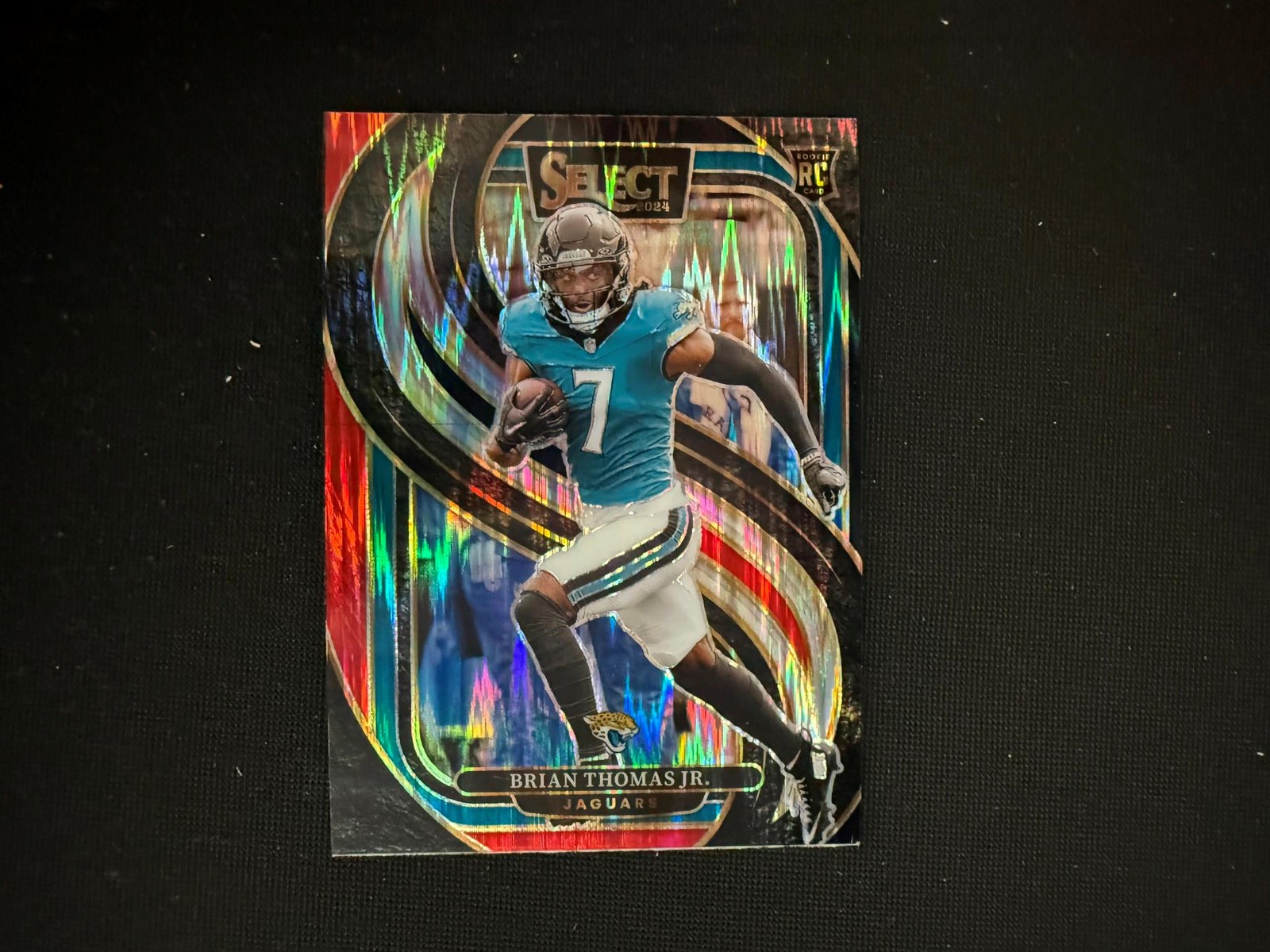 Brian Thomas Jr 2024 Select Black & Red Shock Prizm Premier Level Rookie RC D56