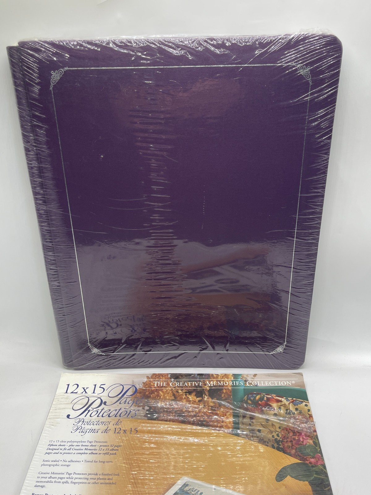 Creative Memories 12x15 Album Purple Mulberry w /15 Pages & 12 Protectors NEW