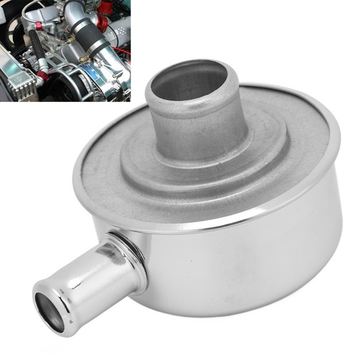 Round Valve Cover Breather Highly Polished Electroplating Silver Valve Cover - Picture 6 of 12
