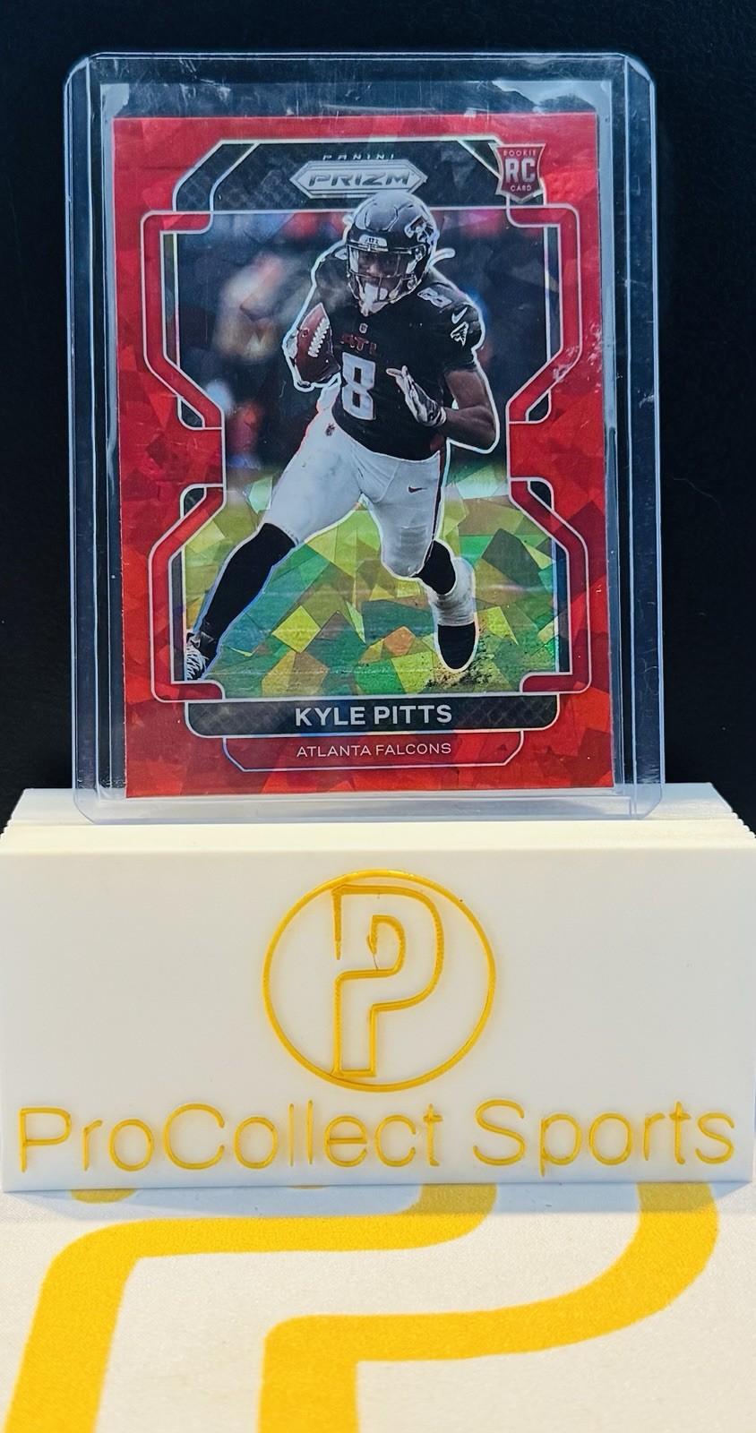 KYLE PITTS 2021 Panini Prizm Rookie RC #341 Red Cracked Ice Falcons