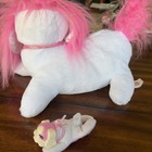 Puppy Surprise 2 Plush Puppies Popcorn Mom Dog 10" Soft Stuffed Toy Pink White — photo 3