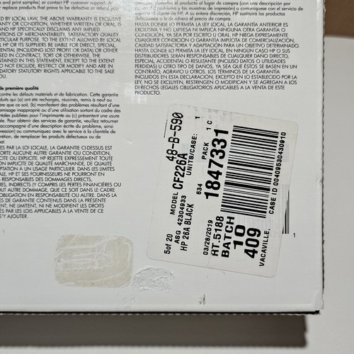 New Genuine Hp 26A Black Toner Cartridge CF226A OEM For LaserJet M402, MFP M426 - Afbeelding 4 van 10