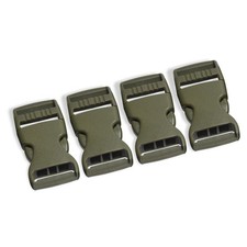 4 Pcs Army Green Buckles for Straps 1 inch Plastic Belt Buckle 25mm Dual Adju...