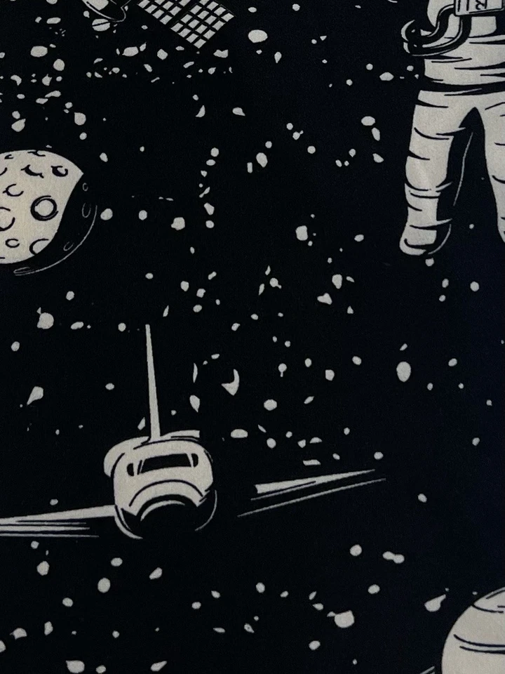 Leggings LuLaRoe OS Talla Única RARO ASTRONAUTA ESPACIAL Galaxia Luna Estrellas Nave Espacial Foto 2 de 4