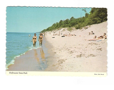 #ad #ad P J Hoffmaster State Park between Grand Haven and Muskegon MI VTG postcard UNP $4.46