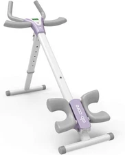 leikefitness Height Adjustable Ab Trainer Abdominal Whole Body Workout White 