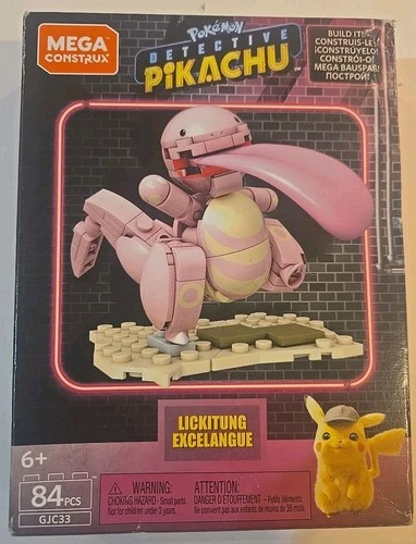 Lickitung Pokémon Detective Pikachu MEGA CONSTRUX Building Set GJC33 NEW 84pcs