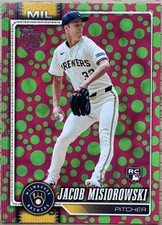2026 Topps Series 1 Jacob Misiorowski RC Easter Holiday Polka Dots #10 Brewers