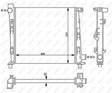 Radiateur Mercedes 611