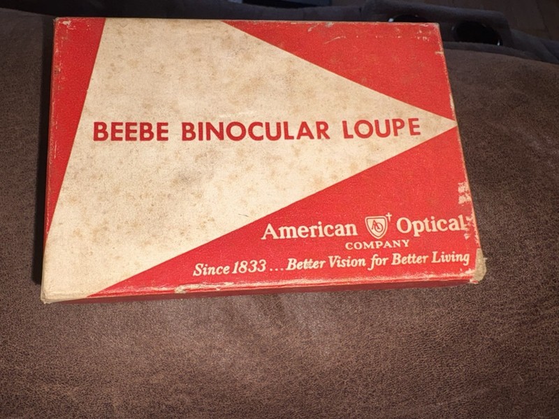 Beebe Binocular Loupe Early 20th Century Eyeglasses In Original Box Antique