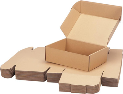 10X7X3 Inch Shipping Boxes Bulk 25 Pack Brown, Tab Lock Tuck Top Mailer Boxes fo