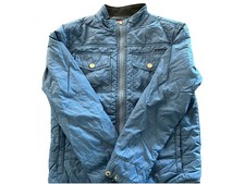 Boys Quicksilver Windbreaker Jacket Size Large Blue