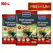 150L Peat Free Multi Purpose Compost | Organic Soil Improver for Plants & Garden 0.24 per litre