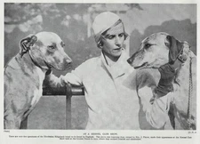 Rhodesian Ridgeback "Duo" - 1934 Vintage Dog Art "Photo" Print - CUSTOM MATTED