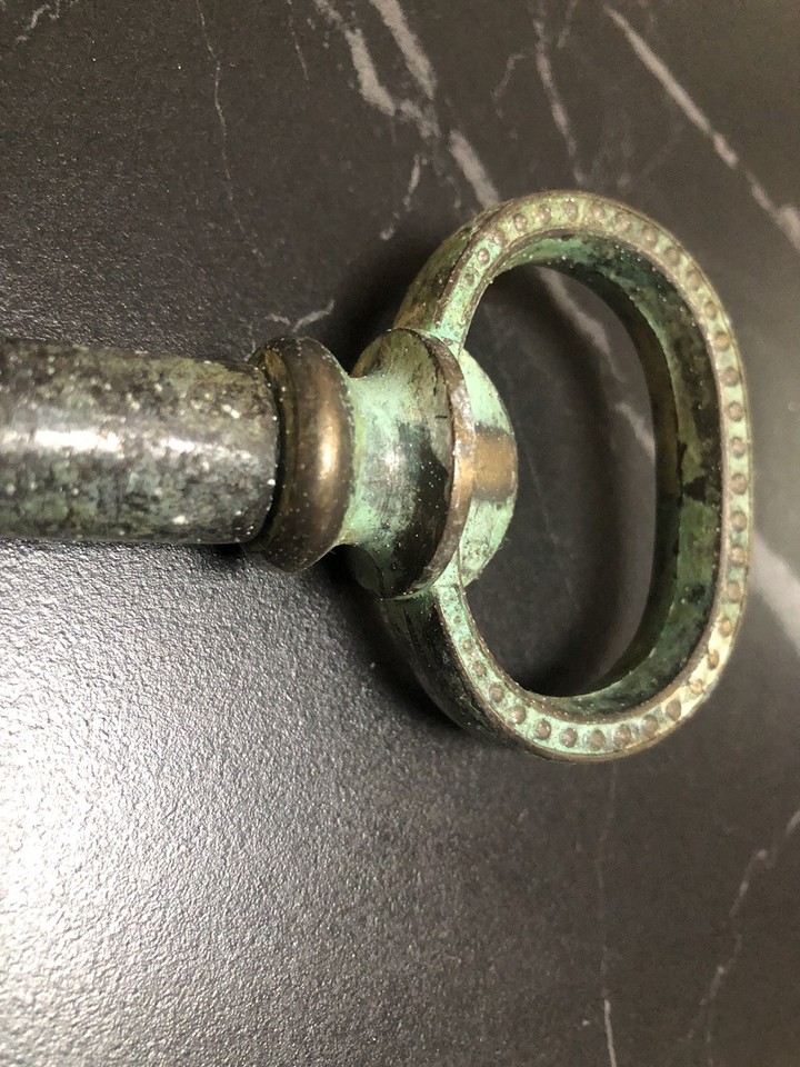 Vintage German Ladies Wine Bottle Key Corkscrew Skeleton Keys Bronze ...