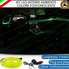 KIT LED INTERNI LUCE AMBIENTE FIBRA OTTICA FOSFORESCENTE 5 METRI PER SEAT ALTEA