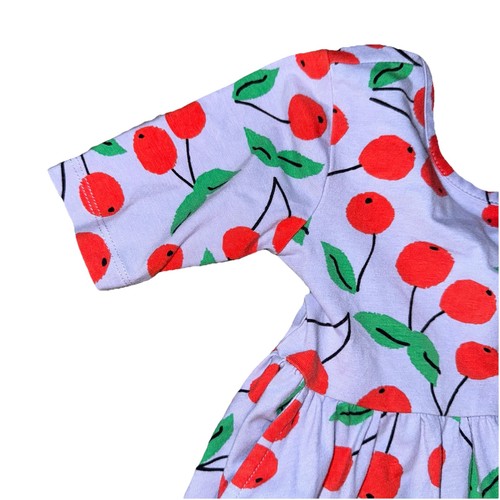 Hanna Anderson Size 5 Short Sleeve Cherry Dress - Picture 6 of 6
