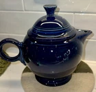 Fiesta Fiestaware Teapot Cobalt Blue Ring Handle Homer Laughlin HLC