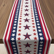 4th of July Decorations - Patriotic Table Runner for 250th Anniversary 