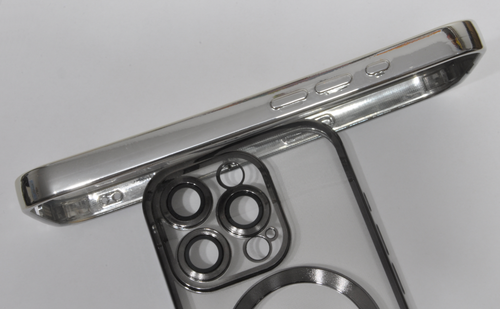 Coque téléphone magnétique transparente TPU galvanisée pour iPhone 16 Pro Max - Photo 5 sur 8
