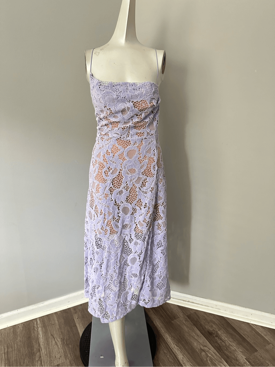 For Love & Lemons Rosemary Midi Dress Purple | eBay