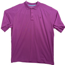 AriatTEK Men s Large Pink Performance Polo Shirt Moisture Wicking Golf