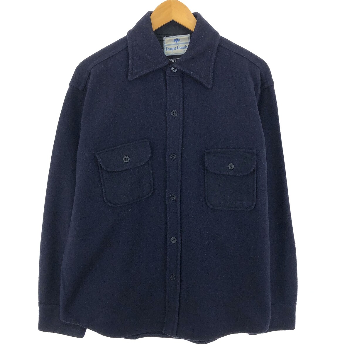 トップス everyone wool shirt (NAVY) XL 417c5aa07fde5192cd0858447263a8