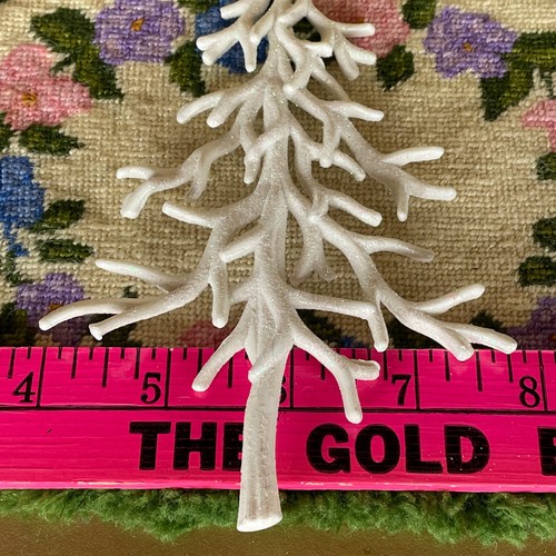 GLITTER WHITE TREE BRANCH Christmas Ornament or Dollhouse Decor Wall Decoration - Picture 12 of 20