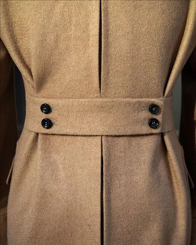 Men Suit Brown Overcoat Jacket Winter Double Breasted Blazer Tuxedos Coat - Picture 3 of 10