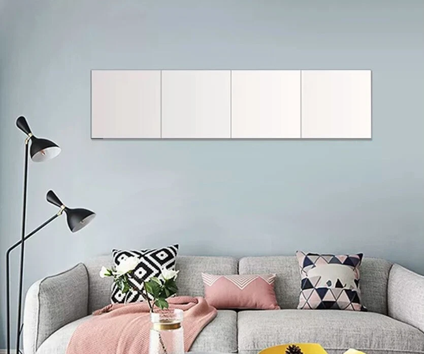 Spiegelfliesen Fliesenspiegel Wandspiegel Dekospiegel Set quadratisch Echtglas - Bild 2 von 4