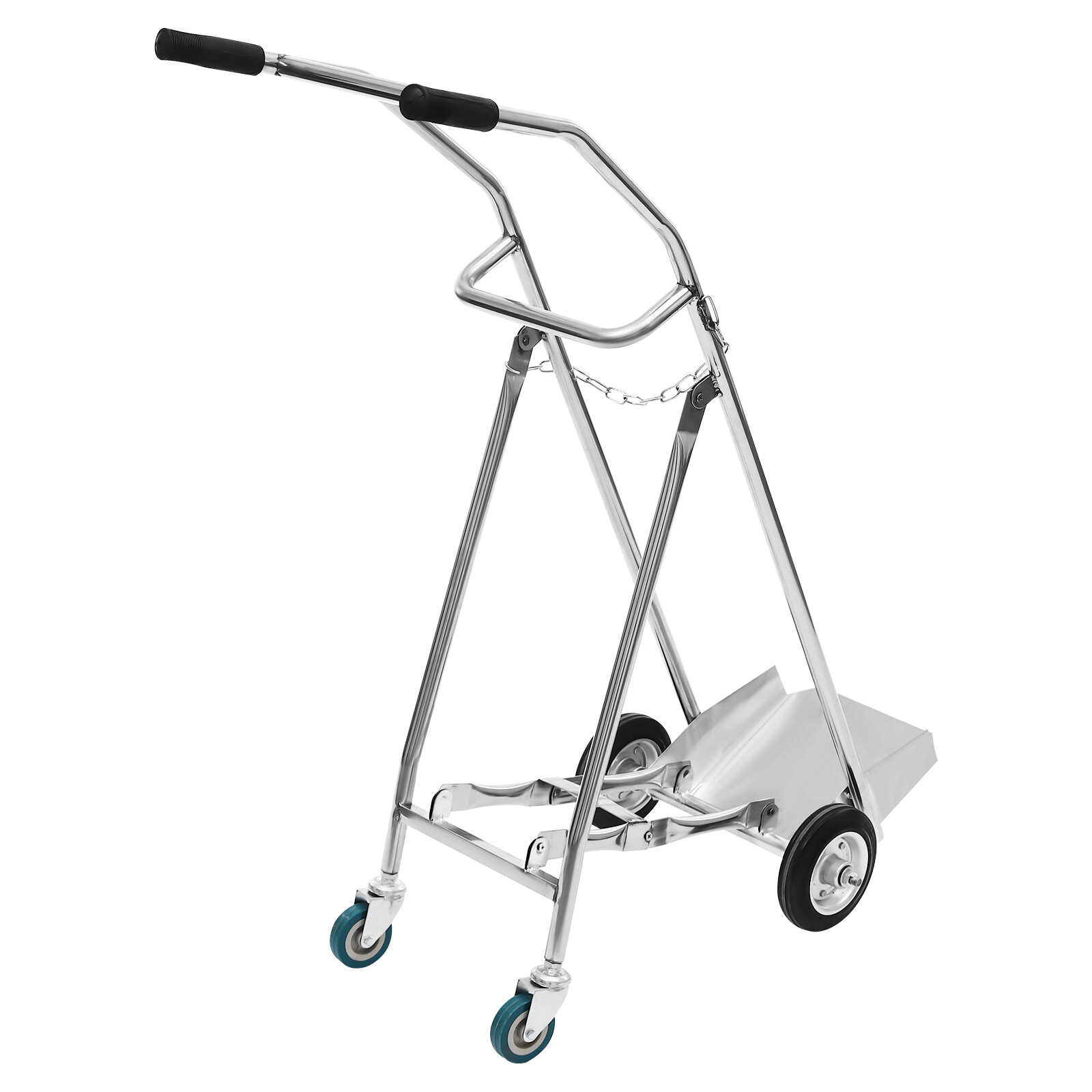 Oxygen Tank Cart Dolly Freestanding Oxygen Cylinder Cart Bottom Tray Trolley